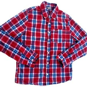 HOLLISTER Plaid & Check Shirt Long Sleeve Button Down Casual  S